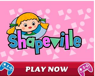 Choose game 1 and find circles, squares and triangles