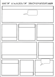 Viñetas para deseñar o comic